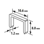 Handy tűzőgép kapocs - 1,2 x 10,6 x 8 mm - 1000 db