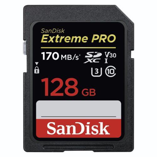 Sandisk Extreme Pro 128GB SDXC A2, V30, U3 170/90MB/s memória kártya