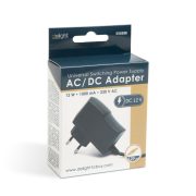 DeLight univerzális hálózati adapter 3-12V, 1A, 12W