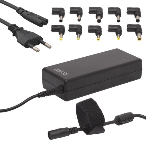 Delight Univerzális laptop adapter 12-24V, 90W