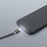 DeLight microUSB adatkábel, LED fénnyel, 1m