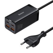 Baseus GaN3 Pro gyorstöltő 2xUSB-C + 2xUSB, 100W (fekete)