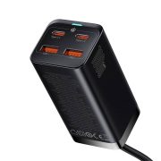 Baseus GaN3 Pro gyorstöltő 2xUSB-C + 2xUSB, 100W (fekete)