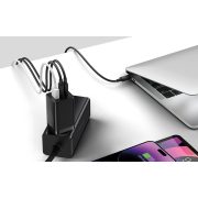 Baseus GaN5 Pro 2xUSB-C + USB gyorstöltő, 65W (fekete)