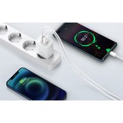 Baseus kompakt gyorstöltő, USB, USB-C, 20 W (fehér)