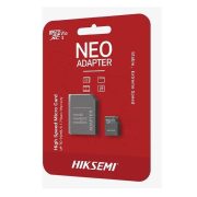 HIKSEMI Memóriakártya MicroSDHC 8GB Neo CL10 23R/10W UHS-I + Adapter