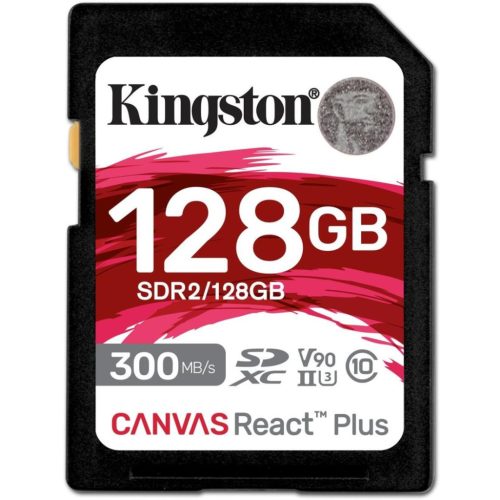 KINGSTON Memóriakártya SDXC 128GB Canvas React Plus UHS-II 300R/260W U3 V90