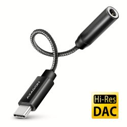   Axagon ADA-HC USB-C audio jack adapter 384 kHz / 32 bit DAC átalakítóval