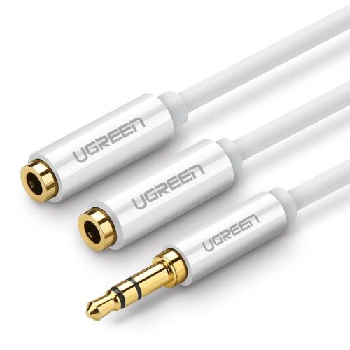 Ugreen AV134 10739 3,5mm jack dugó -2x3,5mm jack alj kábel, 20cm