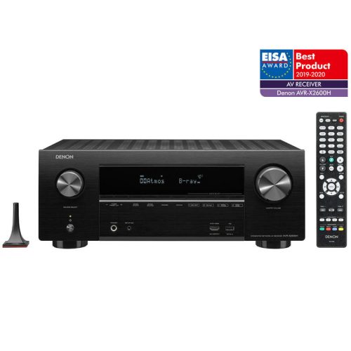 Denon AVR-X2600HBKE2 7.2 4k AV rádióerősítő BT/Wi-Fi