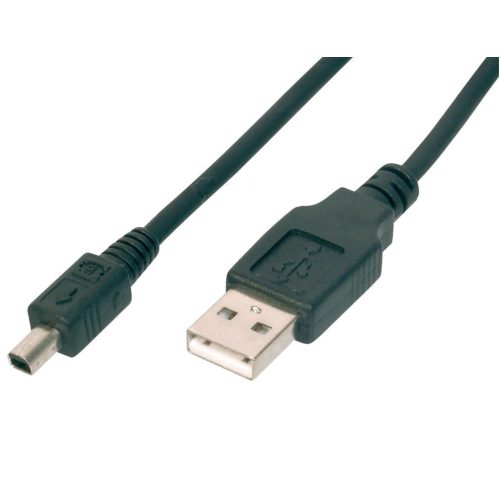 HQ USB 2.0 kábel, USB dugó - mini USB 4pin Mitsumi dugó, 1,8m