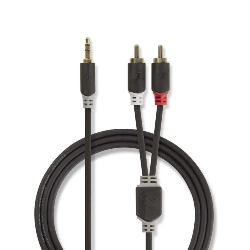 Nedis CABW22200AT50 3,5mm jack - 2RCA kábel, 5m