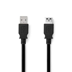 Nedis CCGL61010BK10 USB 3.2 Gen 1 hosszabbító kábel, 1m