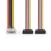 Nedis CCGP73520VA015 Molex-2Sata tápkábel