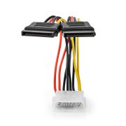 Nedis CCGP73520VA015 Molex-2Sata tápkábel