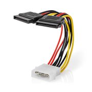 Nedis CCGP73520VA015 Molex-2Sata tápkábel