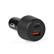 Nedis CCPD30W100BK 48W UBS-A, USB-C autós töltő