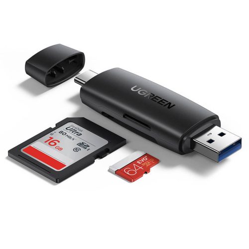 Ugreen CM304 USB-C és USB-A 3.0 SD/TF kártyaolvasó