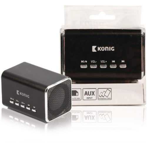 König CSPSP100BL mini MP3/MicroSD/AUX sztereó lejátszó