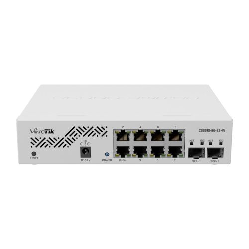 Mikrotik Cloud Smart Switch CSS610-8G-2S+IN asztali