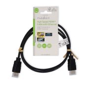 Nedis CVGL34000BK10 HDMI kábel ethernettel, 1m