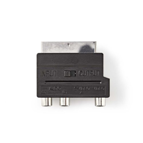 Nedis CVGP31902BK Scart 3RCA S-video adapter