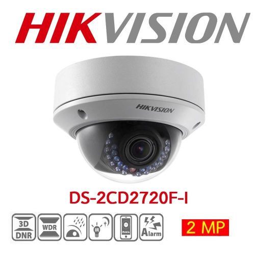 Hikvision DS-2CD2720F-I 2MP 2,7-12mm kültéri dómkamera, 1920x1080@25fps