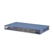 Hikvision DS-3E1326P-EI 26 portos PoE switch (370 W); 24 PoE + 2 kombinált uplink