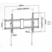 Superior Extra Slim fali TV konzol 43-90"