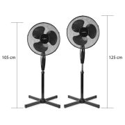 Nedis FNST14CBK40 álló ventilátor, 40cm, 40W