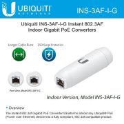 Ubiquiti INS-3AF-I-G Gigabit POE konverter 48-24V