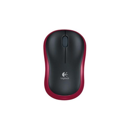 Logitech M185 Nano vezeték nélküli egér piros