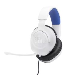 JBL Quantum 100 Gamer fejhallgató, fehér-kék