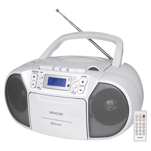 Sencor SPT3907W kazettás rádió CD, Bluetooth, Mp3, USB, Aux