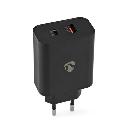 Nedis WCPD65W130BK univerzális USB-A, USB-C töltő, 65W