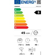 Gorenje WNEI72B elöltöltős mosógép 7 kg